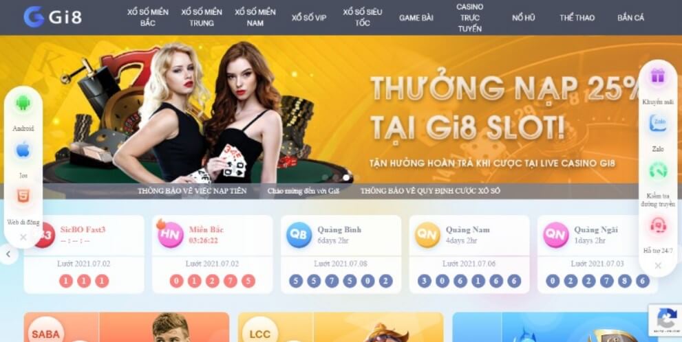 Gi8 - Trang web casino online uy tín dành cho di động