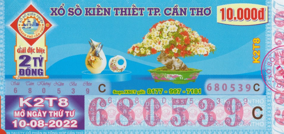 Xổ số kiến thiết Cần Thơ mở thưởng vào thứ Tư hàng tuần